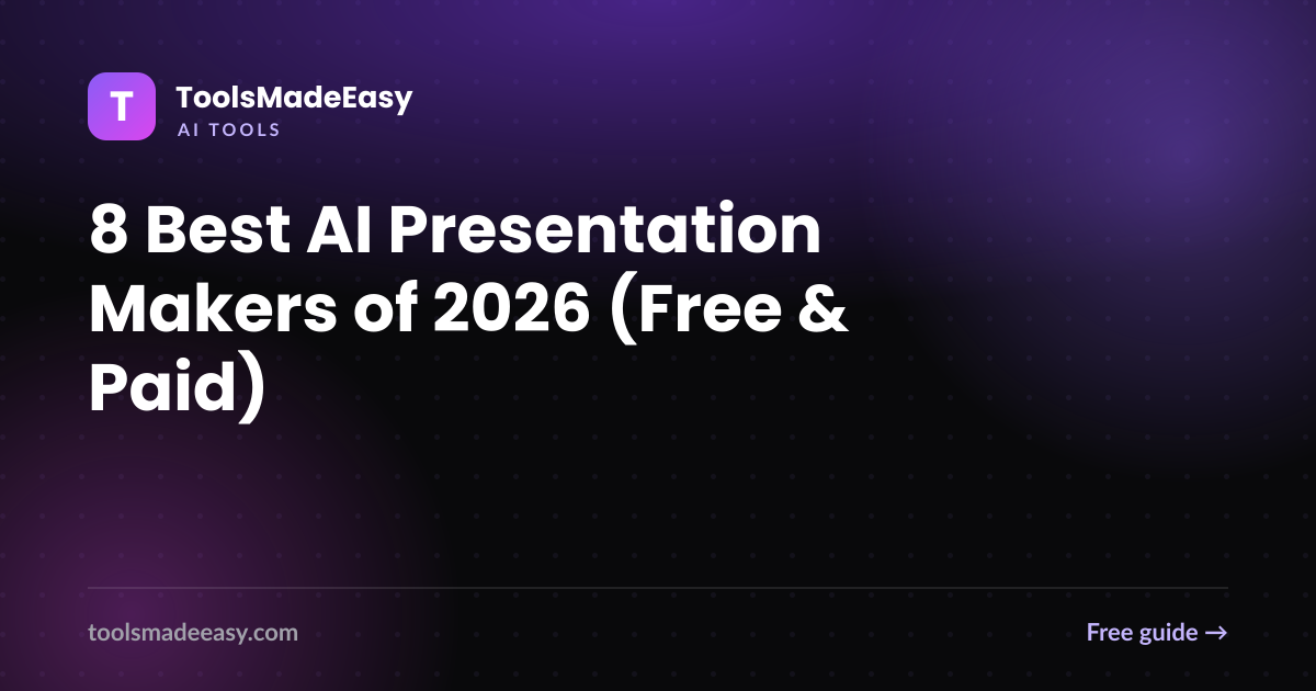 8 Best AI Presentation Makers of 2026 (Free & Paid)