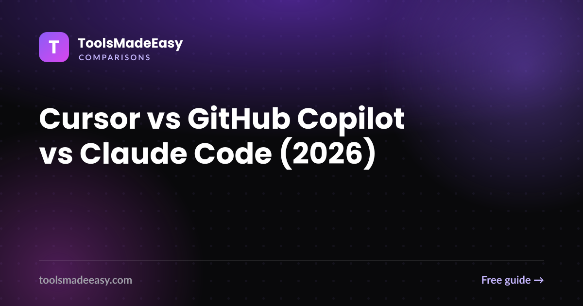 Cursor vs GitHub Copilot vs Claude Code (2026)
